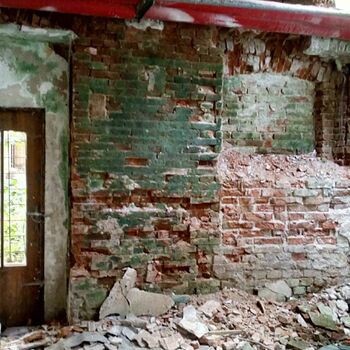 brick building material wall old architecture building