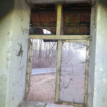 zeď dveře budova staré