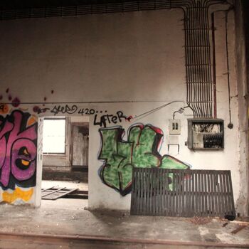 Heizstation im Bahnhof. Netolice