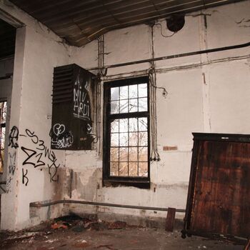 Heizstation im Bahnhof. Netolice