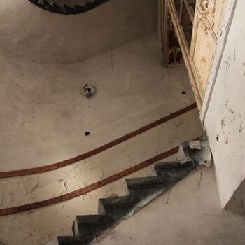 Monumental dark landmark of the city 2023