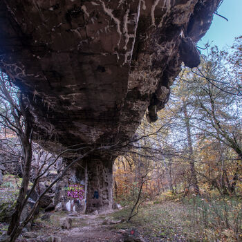 Bunkr/hangár pro prototypy ve druhé světové válce