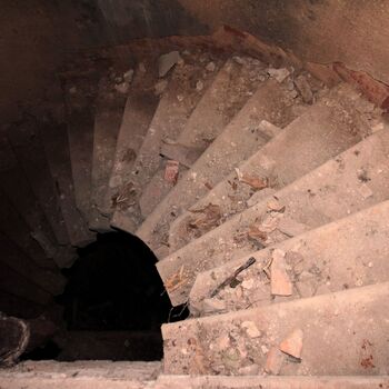 Monumental dark landmark of the city 2023