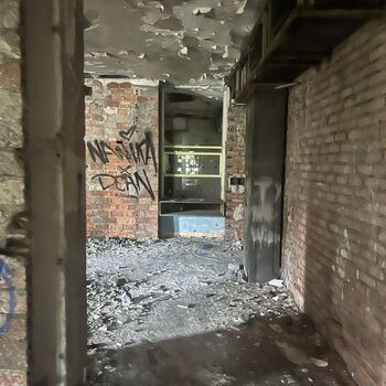 Polen verwüstetes Hotel