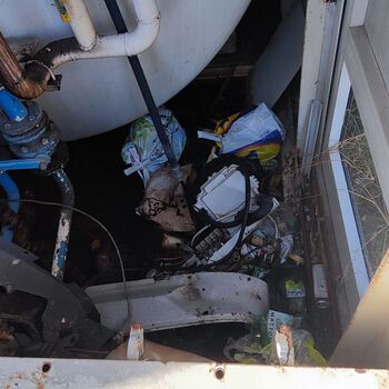 Verlassene Tankstelle