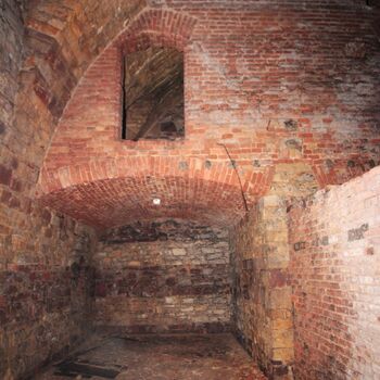 Monumental dark landmark of the city 2023