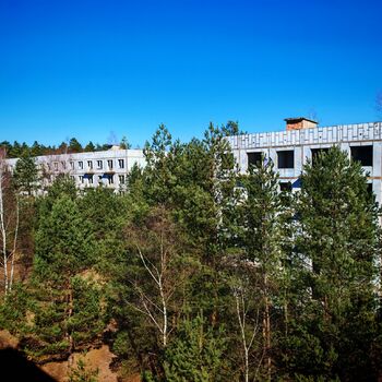 Verlassene sowjetische Wohnsiedlung Verlassene sowjetische Wohnsiedlung