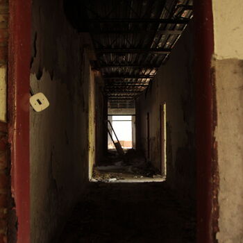 Monumental dark landmark of the city 2023