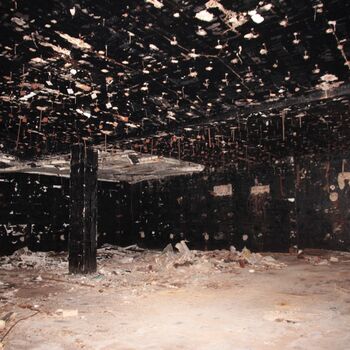 Monumental dark landmark of the city 2023