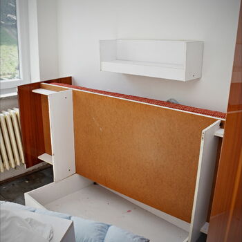 místnost interiér nábytek dům domácí Alkovna moderní ložnice