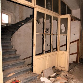 Monumental dark landmark of the city 2023