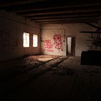 Sušárna chmele na zámeckém dvoře