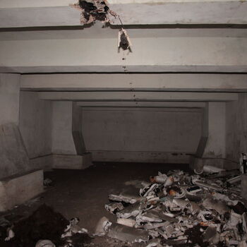 Monumental dark landmark of the city 2023