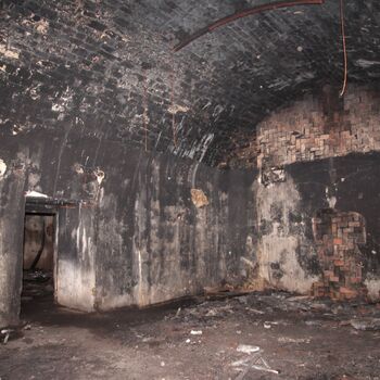 Monumental dark landmark of the city 2023