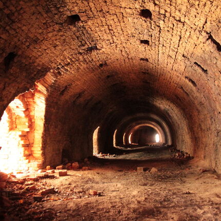 Engulfed limestone quarry