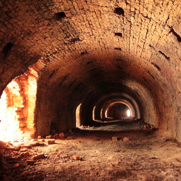 Engulfed limestone quarry