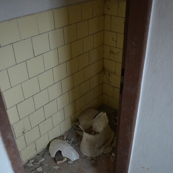 Toaleta místnost koupelna interiér sprcha koupel vyčistit domácí