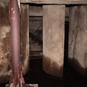 Monumental dark landmark of the city 2023