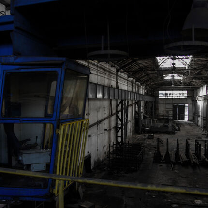 Langsam verschwindende Eisenhütten