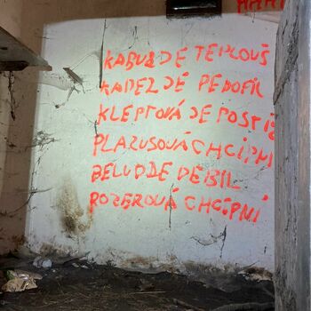 An abandoned bunker in the woods An abandoned bunker in the woods