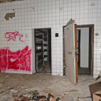 Why did they close? An abandoned guesthouse at night...