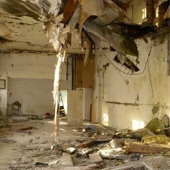 Ein verlassenes Restaurant