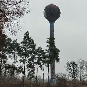 Globus über der Landschaft