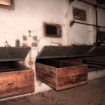 Sušárna chmele na zámeckém dvoře