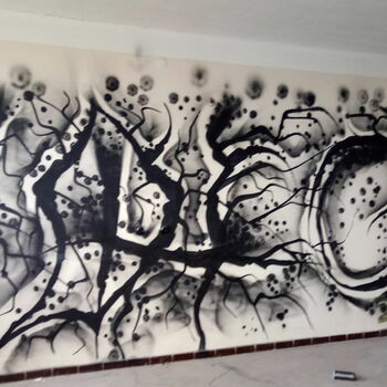 Skica kresba reprezentace sgrafity dekorace Skica kresba reprezentace sgrafity dekorace