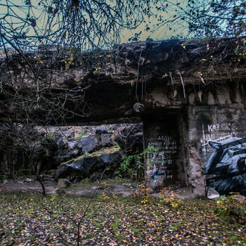 Bunkr/hangár pro prototypy ve druhé světové válce